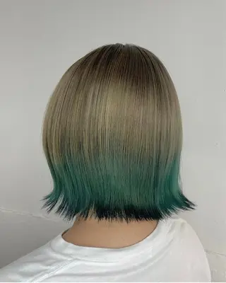 ショート カラー ヘアアレンジ メンズ キッズ 🦠デザインカラー/ 魚瀬あおい🦠のヘアスタイル