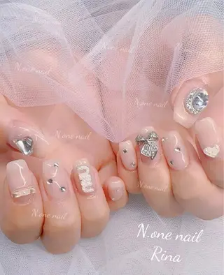 ネイル 長いだし/スカルプ/ パラシェルN.oneのネイルデザイン