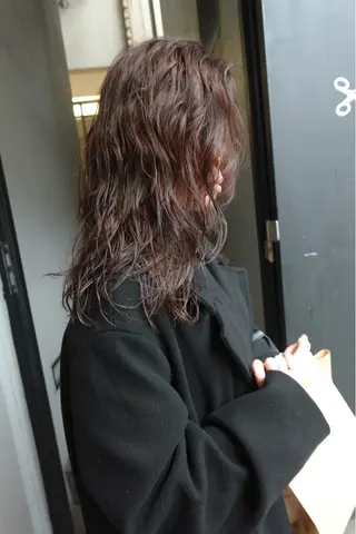 セミロング 🍁ロングニュアンス パーマ🍁陸来のヘアスタイル