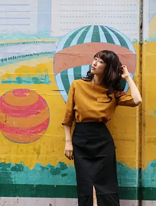 セミロング カラー パーマ LAMP HAIR  ランプヘアー所属・徳永 博志のヘアスタイル