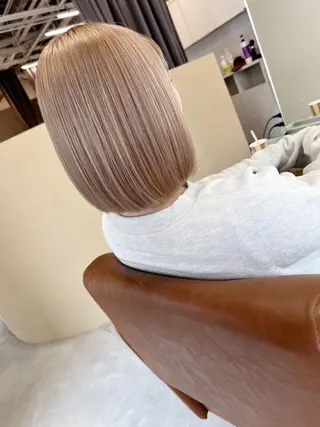 ミディアム 髪質改善カラー特化 ルイス奈良のヘアスタイル