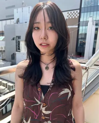 ミディアム カラー land所属・透明感カラー/レイヤ ー🌙Honokaのヘアスタイル