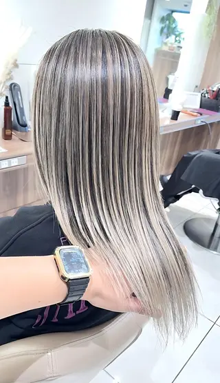 ロング カラー ＡＳＨ大宮/ブリーチ 髪質改善/カラーのヘアスタイル