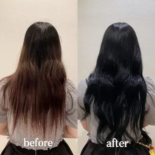 𝐲𝐮𝐮𝐦𝐢 エクステ/ 艶カラーのヘアスタイル