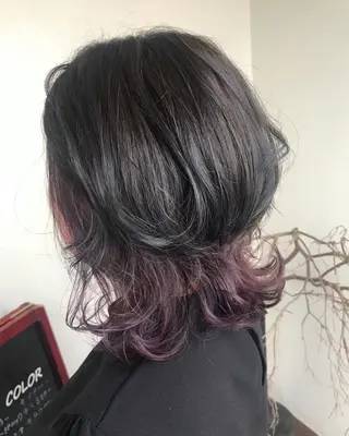 ミディアム カラー 大嶋 宏隆のヘアスタイル