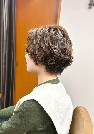 ショート カラー パーマ ✨美髪矯正&ショート の小林✨のヘアスタイル