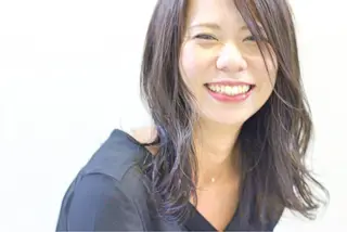 セミロング カラー パーマ ヘアアレンジ nike所属・nike にけのヘアスタイル