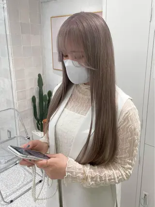 ロング カラー 韓国ヘア🤍 ayanaのヘアスタイル