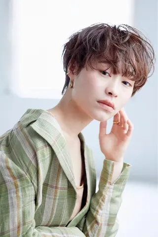 ショート カラー ショート ボブ 梅田 木戸健人のヘアスタイル