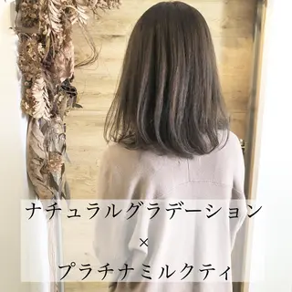ミディアム カラー テトネ タカシのヘアスタイル
