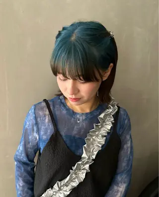 ミディアム カラー Hina/ハイライト 、パーマモデル募集中のヘアスタイル