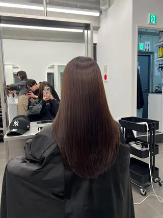 ロング カラー パーマ ブリーチ・ベージュ /表参道/小森波琉のヘアスタイル