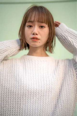 ミディアム 圧倒的透明感カラー ⭐️NAOKIのヘアスタイル