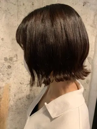 ミディアム Asti blanche所属・ブリーチなしWカラー /地毛風/小林凪沙のヘアスタイル