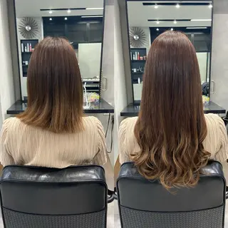 セミロング カラー ヘアアレンジ ar+ ❤︎ maiのヘアスタイル