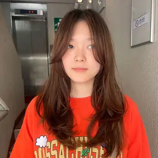 ロング こいき/ブラウン・ 暖色/艶カラー🎀✨のヘアスタイル