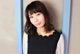 ミディアム 所渉/韓国レイヤー /ウルフカットのヘアスタイル