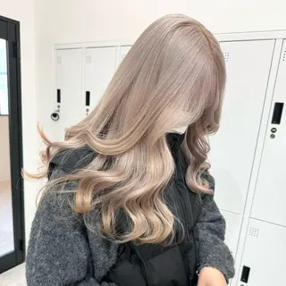 ロング カラー パーマ ヘアアレンジ メンズ キッズ 💖オタク美容師 ꒰ঌ♡モモ♡໒꒱のヘアスタイル