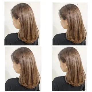 ミディアム カラー 京都大人女性ショート 徒歩1分/秋山のヘアスタイル