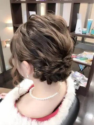 セミロング ロング ヘアアレンジ 沢田 瞳のヘアスタイル