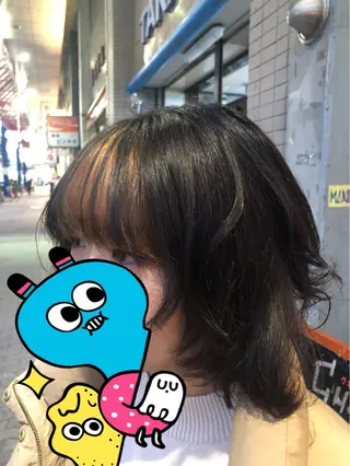 ショート ゆぴ☾‪/推しカラー /ハイトーンのヘアスタイル