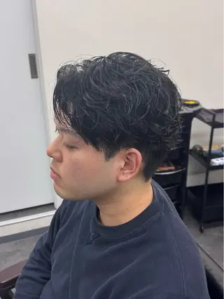 ショート パーマ メンズ 柏メンズカットパーマ NO.1タイチのヘアスタイル