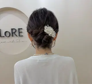 セミロング LoRE🎀カラー/ 縮毛矯正/ブリーチのヘアスタイル