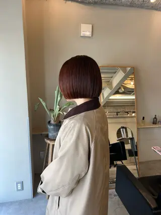 ショート NOUSHAIRDESIGN所属・rin/薬院 /ボブ艶カラーのヘアスタイル