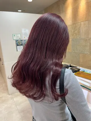 セミロング カラー 暖色専門美容師🎀 お客様満足度◎のヘアスタイル