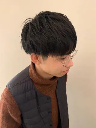 ショート パーマ メンズ ショートボブ💗 ヤマネシオリのヘアスタイル