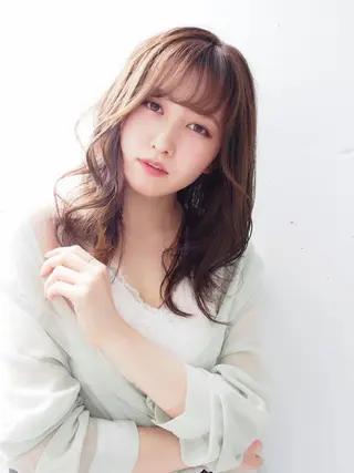 ミディアム カラー 髪質改善/レイヤー ストウシンゴのヘアスタイル