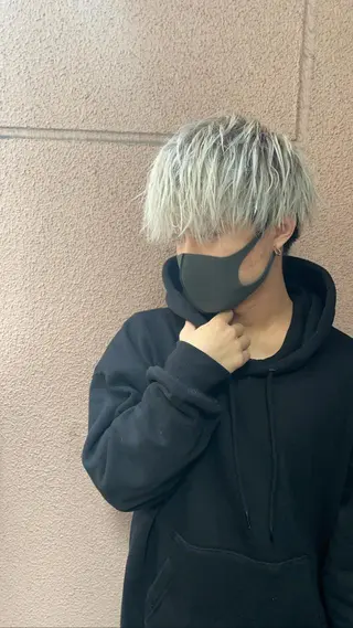 メンズ センターパート ／植田のヘアスタイル