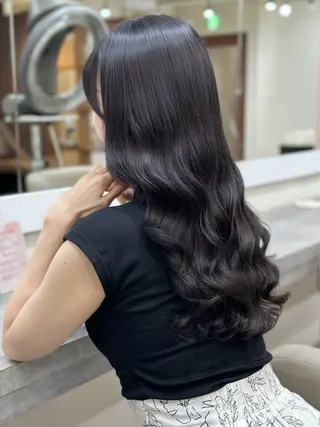 ロング パーマ 韓国風パーマ/ヘア セット/店長みづきのヘアスタイル