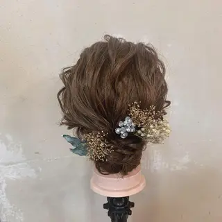 ミディアム ヘアアレンジ 森 早希絵のヘアスタイル