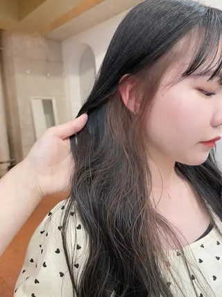 ロング カラー レイヤーカット/ 縮毛矯正/ミサキ💐のヘアスタイル