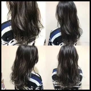 セミロング カラー 似合わせ/ブリーチ カラー.岡田友仁のヘアスタイル