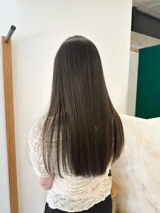 セミロング カラー M所属・ハイトーン/透け感 カラー🎀真香のヘアスタイル