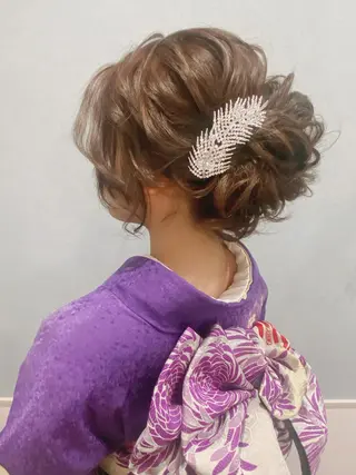 ロング ヘアアレンジ セットサロン      ラフテル所属・大阪/ヘアアレンジ /似合わせset💐のヘアスタイル