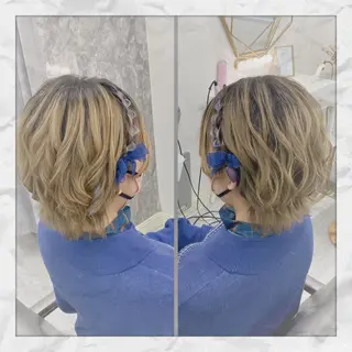 ショート ヘアアレンジ ヘアセット/着付け 𓇼 松本 夏美𓇼のヘアスタイル