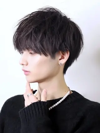 ミディアム カラー メンズ KEEN creative hair所属・きょーすけ 💈barberのヘアスタイル