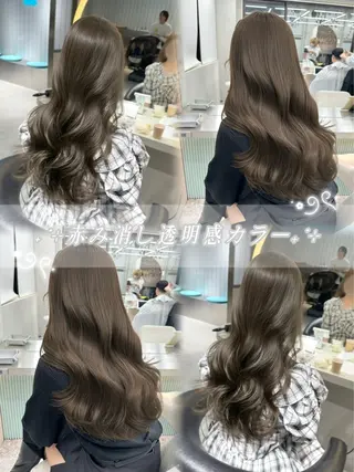 ロング カラー waka/韓国ヘア /lond uluのヘアスタイル