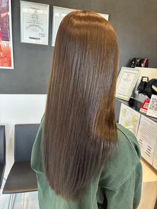 セミロング ブリーチ/ヘアケア/ 艶髪/イギチハルのヘアスタイル