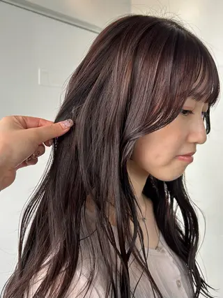 ロング カラー 小川真歩/パーマ /暖色オリーブのヘアスタイル