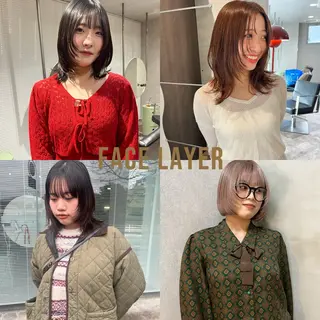 セミロング yuumi/大濠🪷 レイヤー/ハイトーンのヘアスタイル