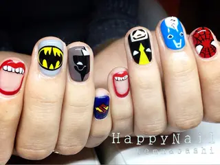 ショート ミディアム セミロング ロング ネイル Happy Nailのネイルデザイン