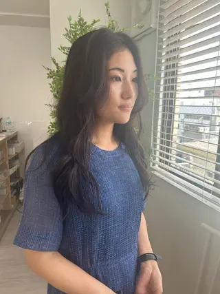 セミロング カラー 💙まこと💙艶 カラー(Rico)のヘアスタイル