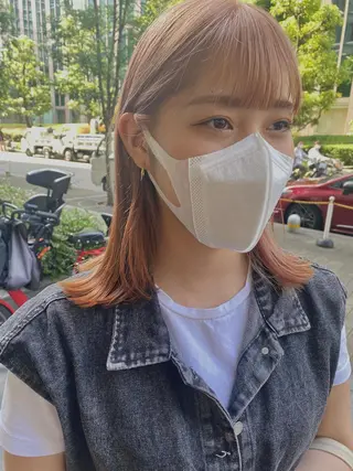 ミディアム 透明感ニュアンス 柔らかstyle🤍のヘアスタイル