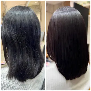 ミディアム カラー パーマ 美髪ヘッドスパ🫧 西山紗奈江💆‍♀️のヘアスタイル