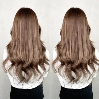 ミディアム 💎馴染むエクステ ×カラーTOMO💎のヘアスタイル