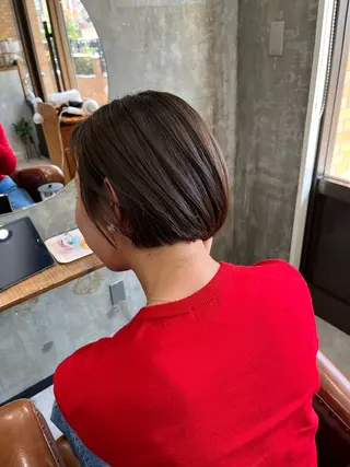 ショート カラー Noele hair atelier(ノエルヘアアトリエ)所属・北上ゆい/個性派/ ナチュラルアレンジのヘアスタイル